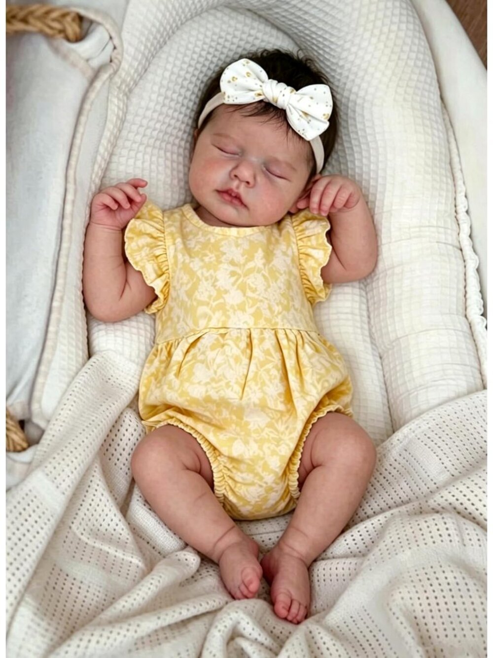 20 Inch Reborn Baby Girl Dolls Silicone Full Body Realistic Posable 3D Skin - Picture 2 of 7